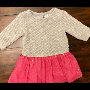Gap sweater dress with sparkly stars tutu skirt